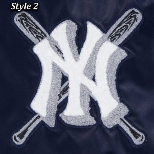 NY Yankees Mashup Classic Rib Satin Jacket - Image 14