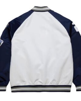 NY Yankees Navy and White Lightweight Satin Jacket