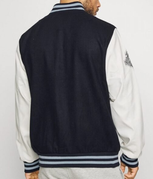 MLB Patch NY Yankees Varsity Navy Blue Jacket - Image 4
