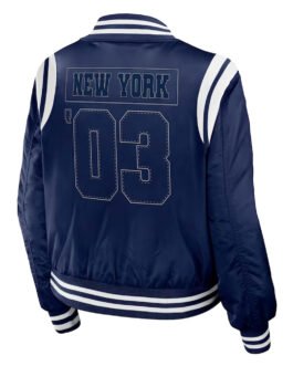 New York Yankees Navy Bomber Full-Zip Jacket