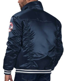 New York Yankees Navy Silver Tab Trucker Jacket