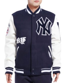 NY Yankees Old English Varsity Jacket