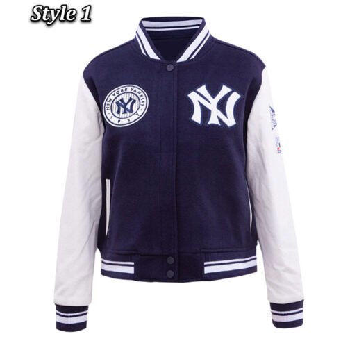 Retro Classic Rib New York Yankees Varsity Jacket