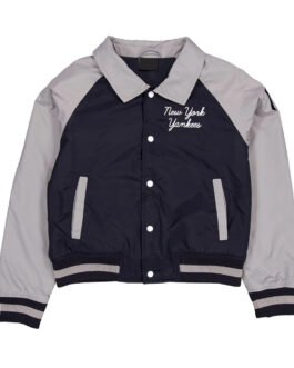 NY Yankees Navy and Gray Throwback Jacket