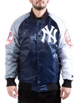 NY Yankees Tri-Color Satin Jacket