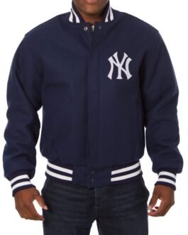 Yankees New York Varsity Blue Wool Jacket