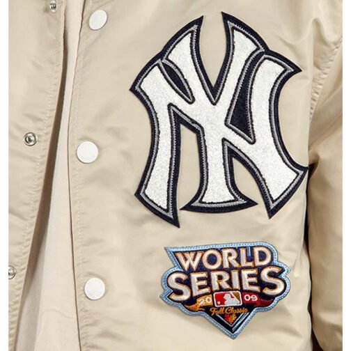 NY Yankees World Series 2009 Varsity Jacket - Image 7