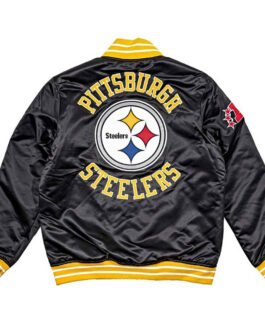 NFL Black Pittsburgh Steelers Heavyweight Satin Jacket