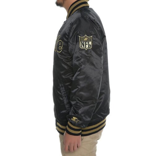 Black Label Seattle Seahawks Satin Jacket - Image 6