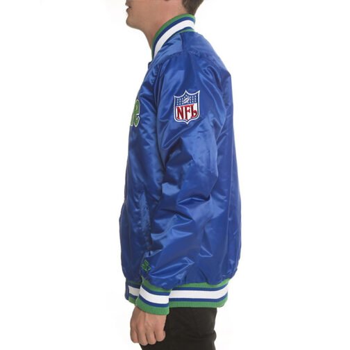 Black Label Seattle Seahawks Satin Jacket - Image 5