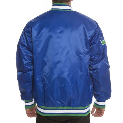 Black Label Seattle Seahawks Satin Jacket - Image 3