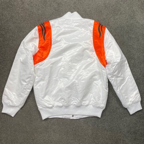 NFL Black/White Bengals Satin Jacket - Image 6
