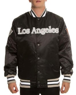 NHL Los Angeles Kings Black Satin Jacket
