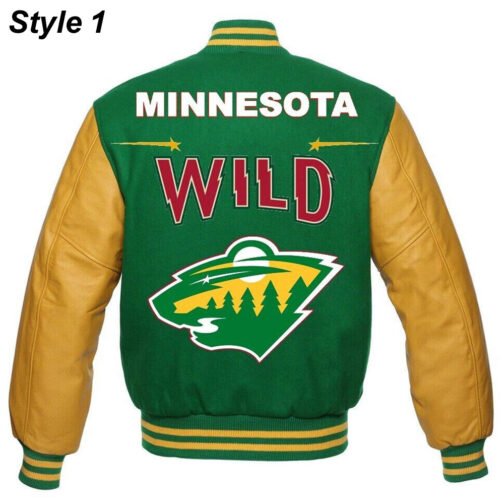 NHL Minnesota Wild Varsity Jacket - Image 6
