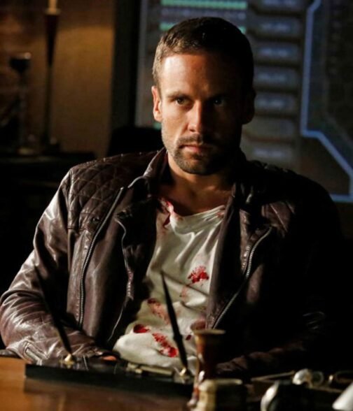 Agents of Shield Nick Blood Quilted Leather Jacket - Image 4