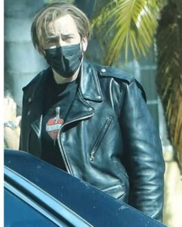 Nicolas Cage The Unbearable Weight of Massive Talent Motorcycle Leather Jacket