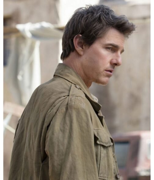 Tom Cruise The Mummy Cotton Green Jacket - Image 7