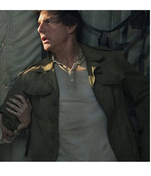 Tom Cruise The Mummy Cotton Green Jacket - Image 2