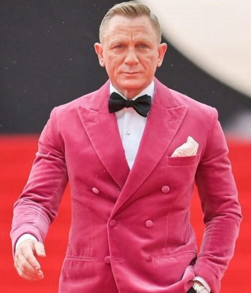 No Time To Die Daniel Craig Velvet Blazer - Image 2