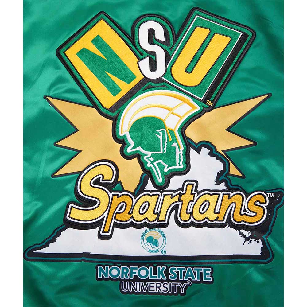 Norfolk State University Homecoming Rib Satin Jacket - Image 7