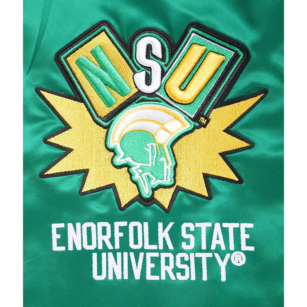 Norfolk State University Homecoming Rib Satin Jacket - Image 8