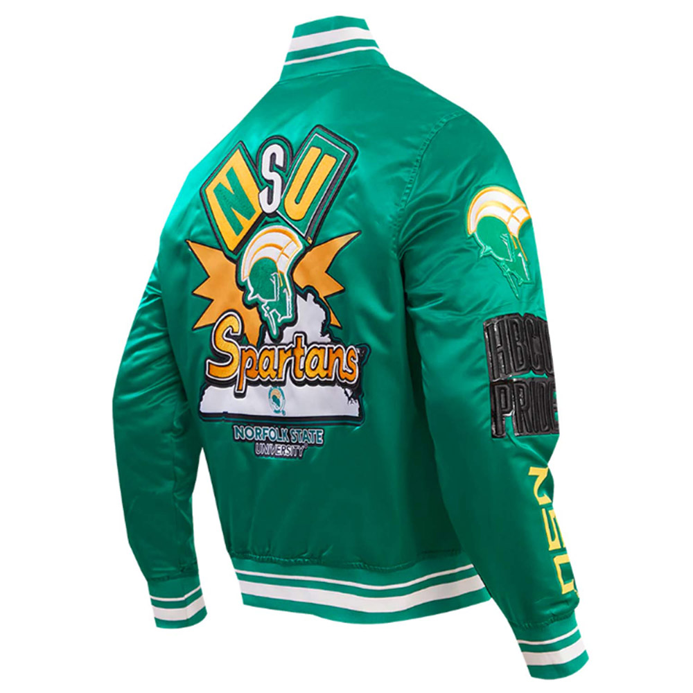 Norfolk State University Homecoming Rib Satin Jacket - Image 4