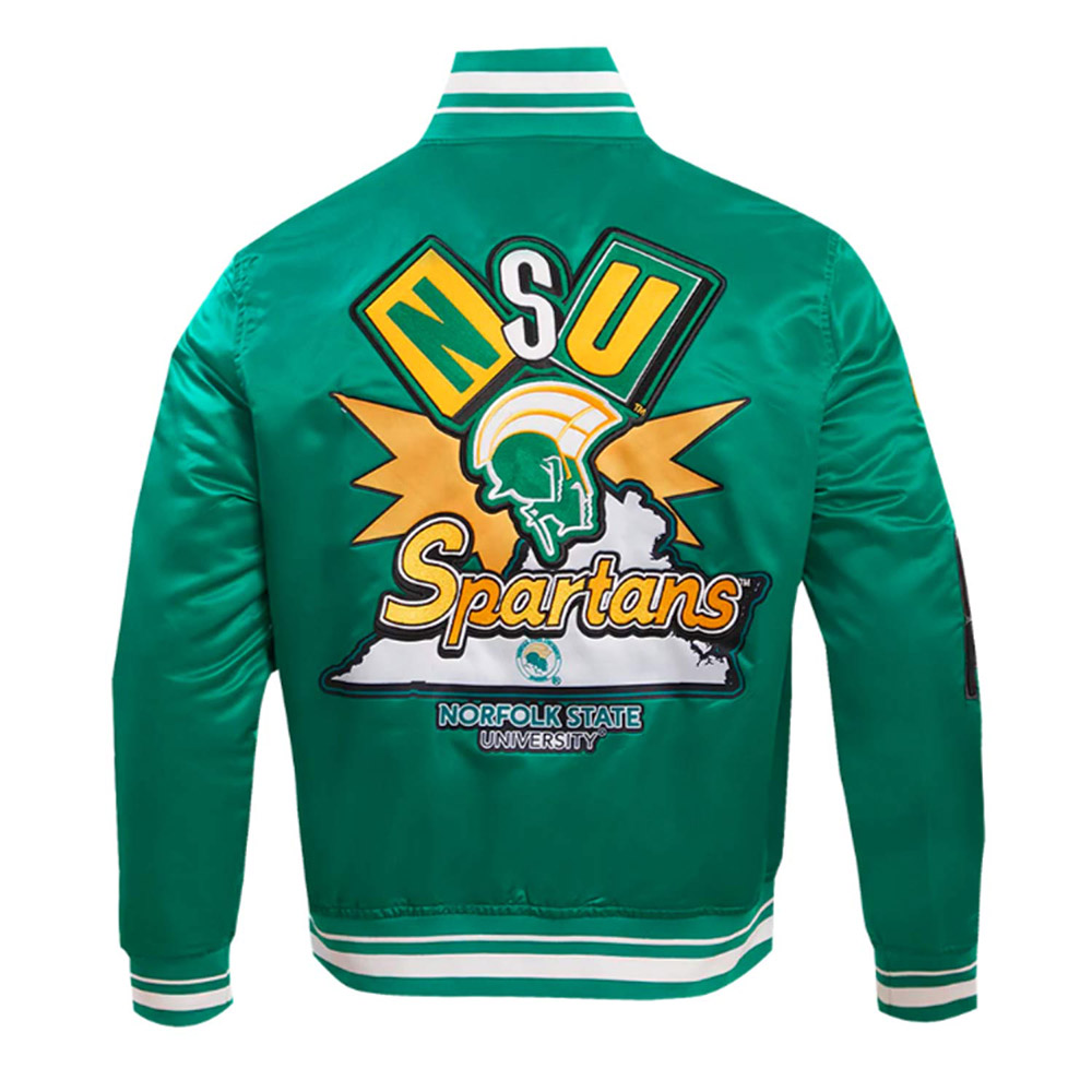 Norfolk State University Homecoming Rib Satin Jacket - Image 2