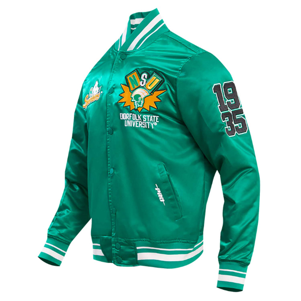 Norfolk State University Homecoming Rib Satin Jacket - Image 3