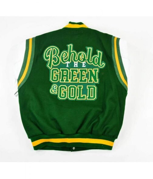 Motto 2.0 Norfolk State University Varsity Green Jacket - Image 2