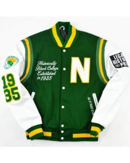 Motto 2.0 Norfolk State University Varsity Green Jacket