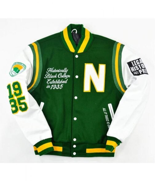 Motto 2.0 Norfolk State University Varsity Green Jacket