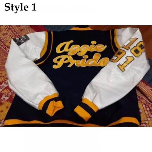 North Carolina A&T State University Aggie Pride Blue Varsity Jacket - Image 9