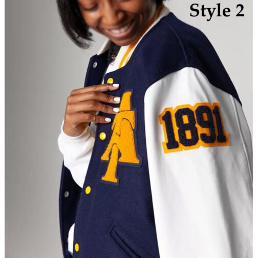 North Carolina A&T State University Aggie Pride Blue Varsity Jacket - Image 12