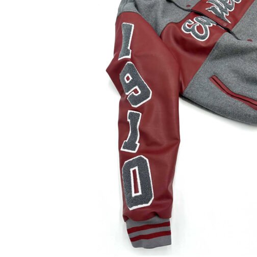 North Carolina Central Eagles Ole Skool Letterman Jacket - Image 3