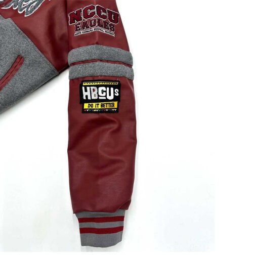 North Carolina Central Eagles Ole Skool Letterman Jacket - Image 4