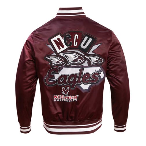 North Carolina Central University Homecoming Rib Satin Jacket - Image 2
