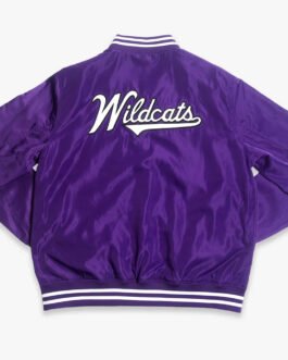 Northwestern Wildcats Vintage Script Purple Bomber Jacket