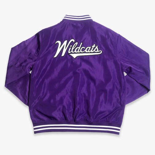 Northwestern Wildcats Vintage Script Purple Bomber Jacket - Image 2
