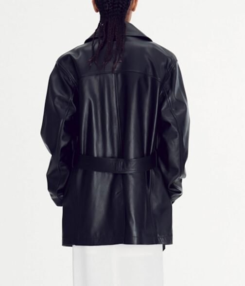 Song Hye Kyo Now We Are Breaking Up Black Leather Jacket - Image 6