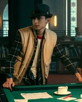 Aidan Gallagher The Umbrella Academy Season 3 Beige Vest