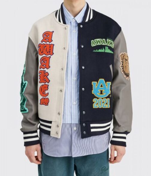 NY Awake Chenille Letterman Jacket - Image 6