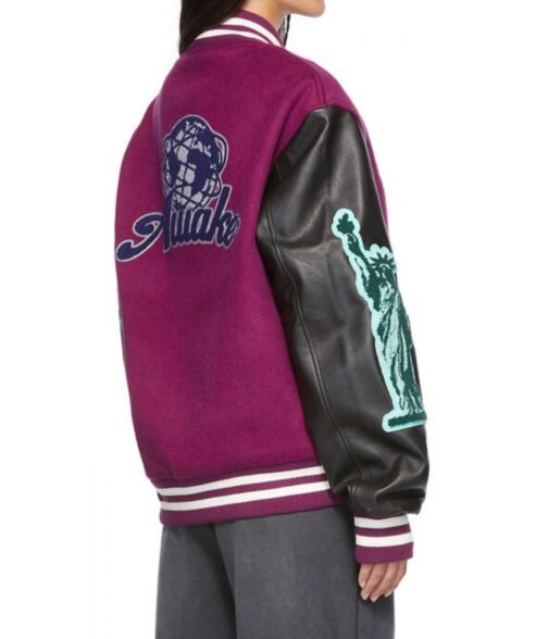 NY Awake Chenille Letterman Jacket - Image 15