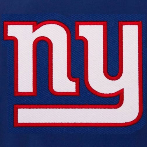 NY Giants Varsity Royal and White Jacket - Image 4