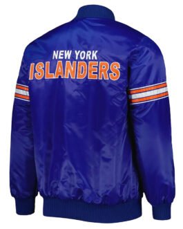 Pick & Roll NY Islanders Royal Satin Jacket