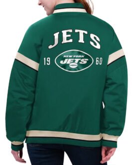 NY Jets Tournament Green Varsity Jacket