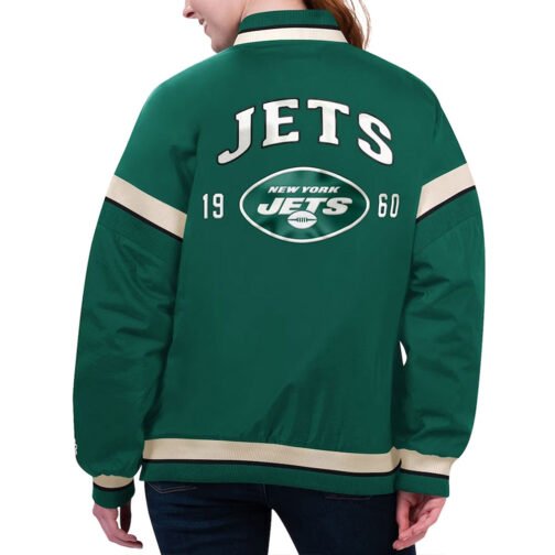 NY Jets Tournament Green Varsity Jacket - Image 2