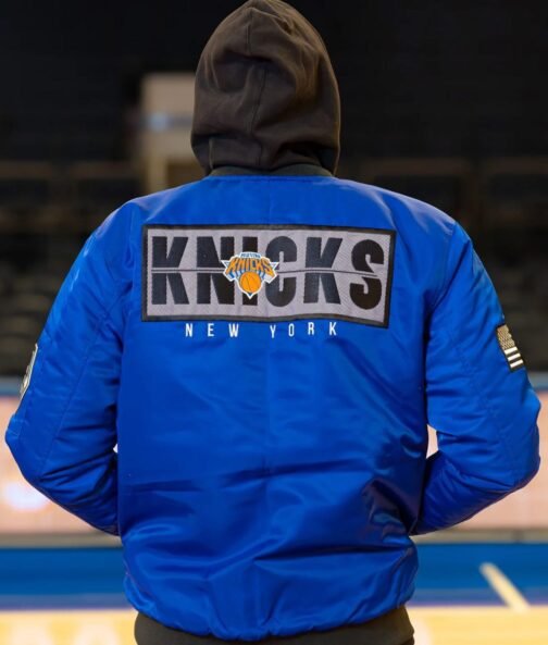 NY Knicks Black History Collection Flight Jacket - Image 4