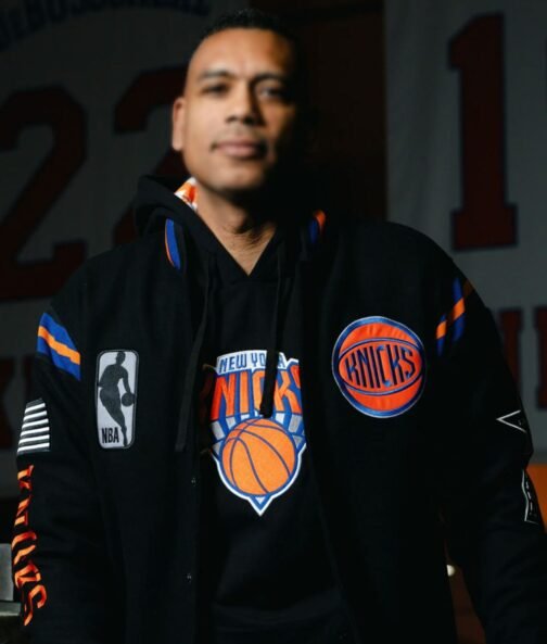 NY Knicks Black History Collection Flight Dream Jacket - Image 3
