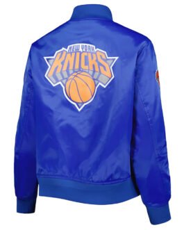 Classics NY Knicks Royal Satin Jacket
