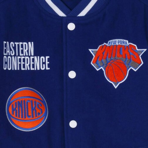 NY Knicks Eastern Conference Varsity Jacket - Image 3